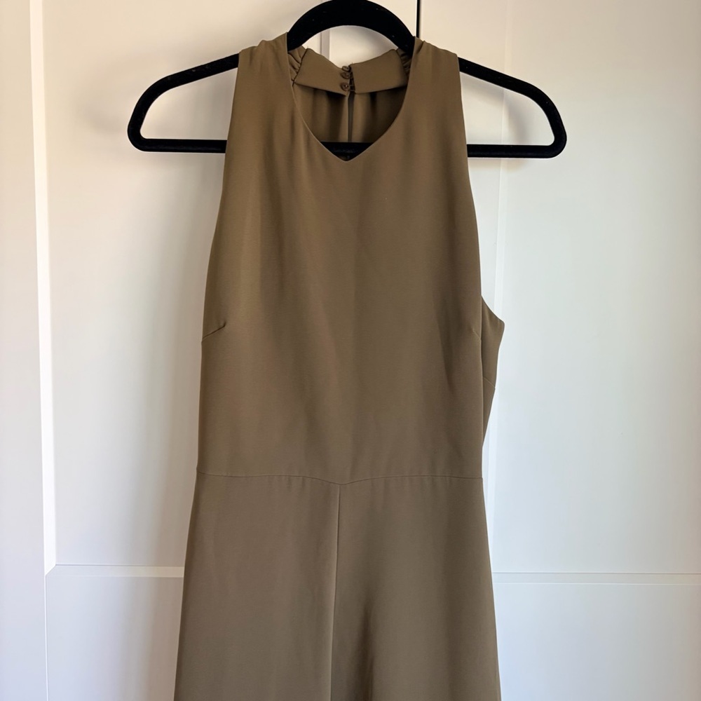 MaxMara Olive/Army Green High-Waist Wide-Leg Jumpsuit  | 12 - Picture 5 of 9